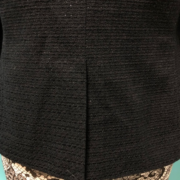 Mary Kay | black with metallic threading blazer | 14R | with extra gold buttons - Picture 5 of 9